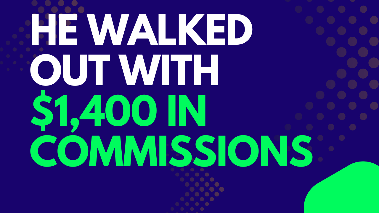 It Was Just a Rainy Day and Some Stationery… But He Walked Out With $1,400 in Commissions